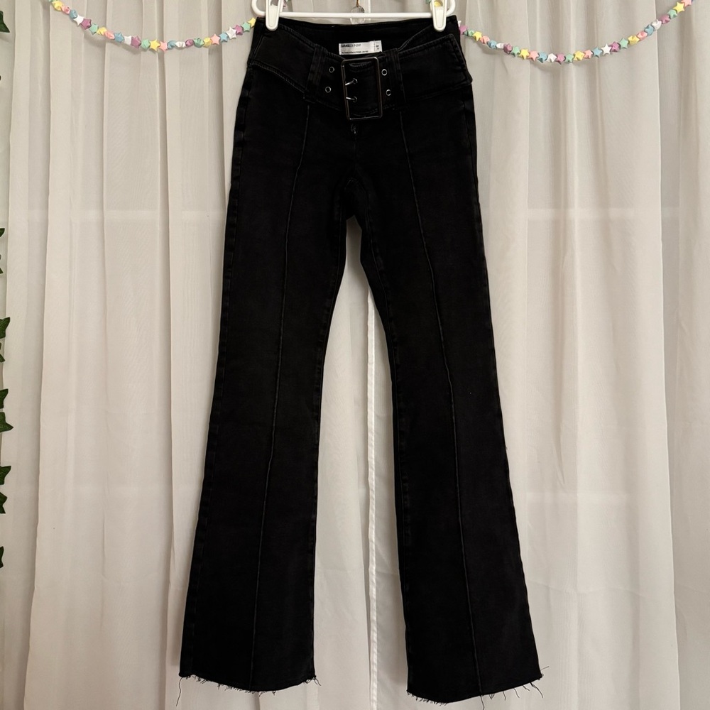 Garage Clothing Extreme low rise bell bottom jeans